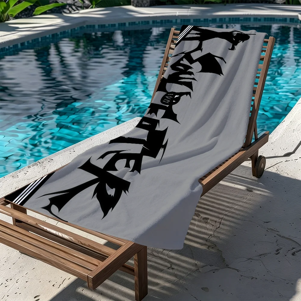 Anime S-Soul cute Towel Gift For Travel Gym Sauna Travel E-eater Spa Shower Camping Quick Dry Sports Beach Towels Soft Pool