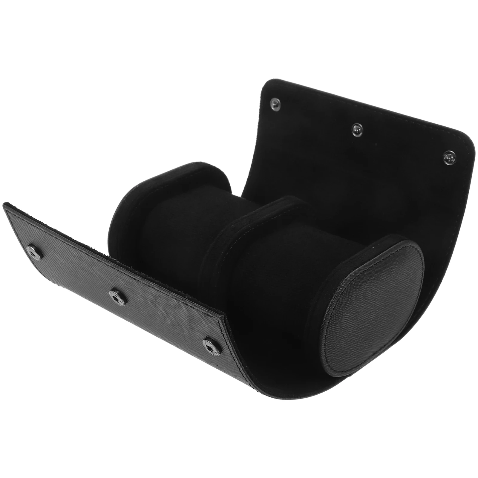

Watch Box Travel Case for Men Women Black Travel Jewelry ganizer Watch Roll Wrist Case PU ganizer Jewelry Box
