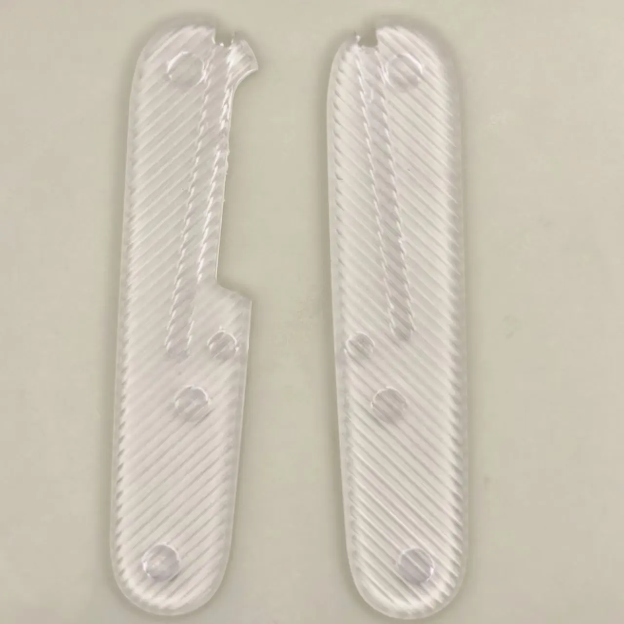 

New 1 Pair Transparent Acrylic Handle Scales for 91mm Victorinox Swiss Army Knives