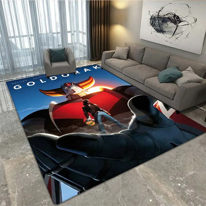 

3DUFO Robot Grendizer Anime cartoon Area Rug,Carpet for Home Living Room Bedroom Sofa Doormat Decor,kid play Non-slip Floor Mat