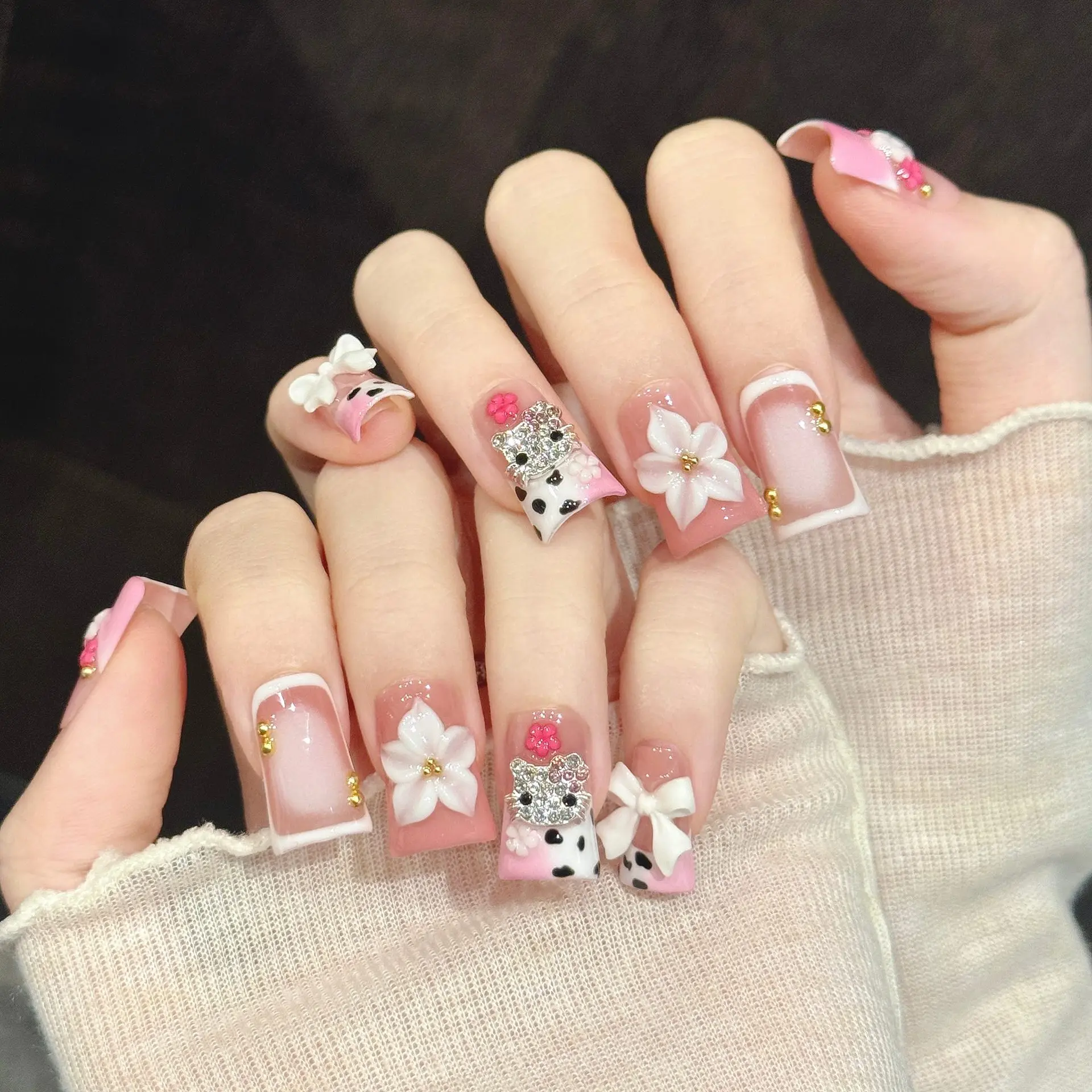 10PCS Duck Handmade Press On N - Nail Art Fake review and price