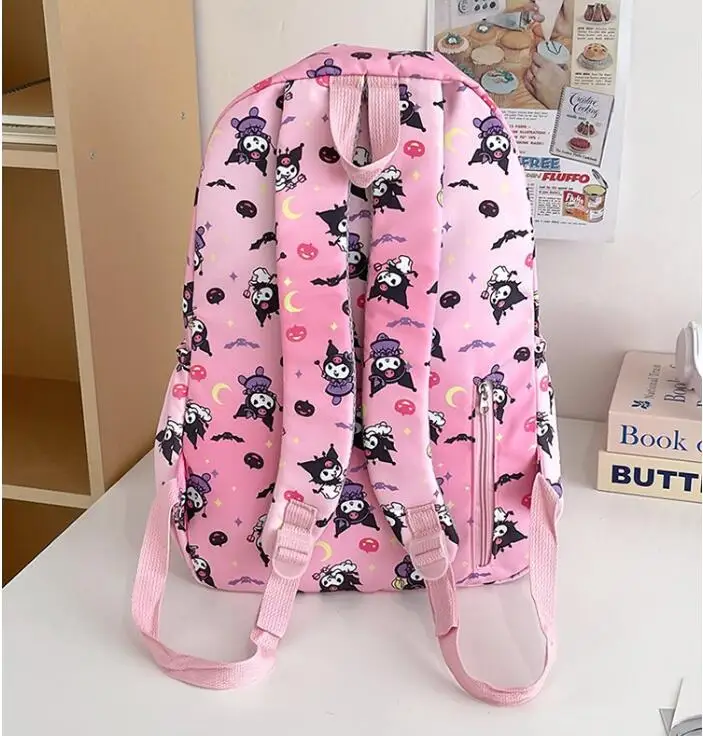 Large Capacity Women mochila Kuromi Backpack Cartoon Cute Waterproof Backpacks Students Bag Kids Girl mochila infantil menina