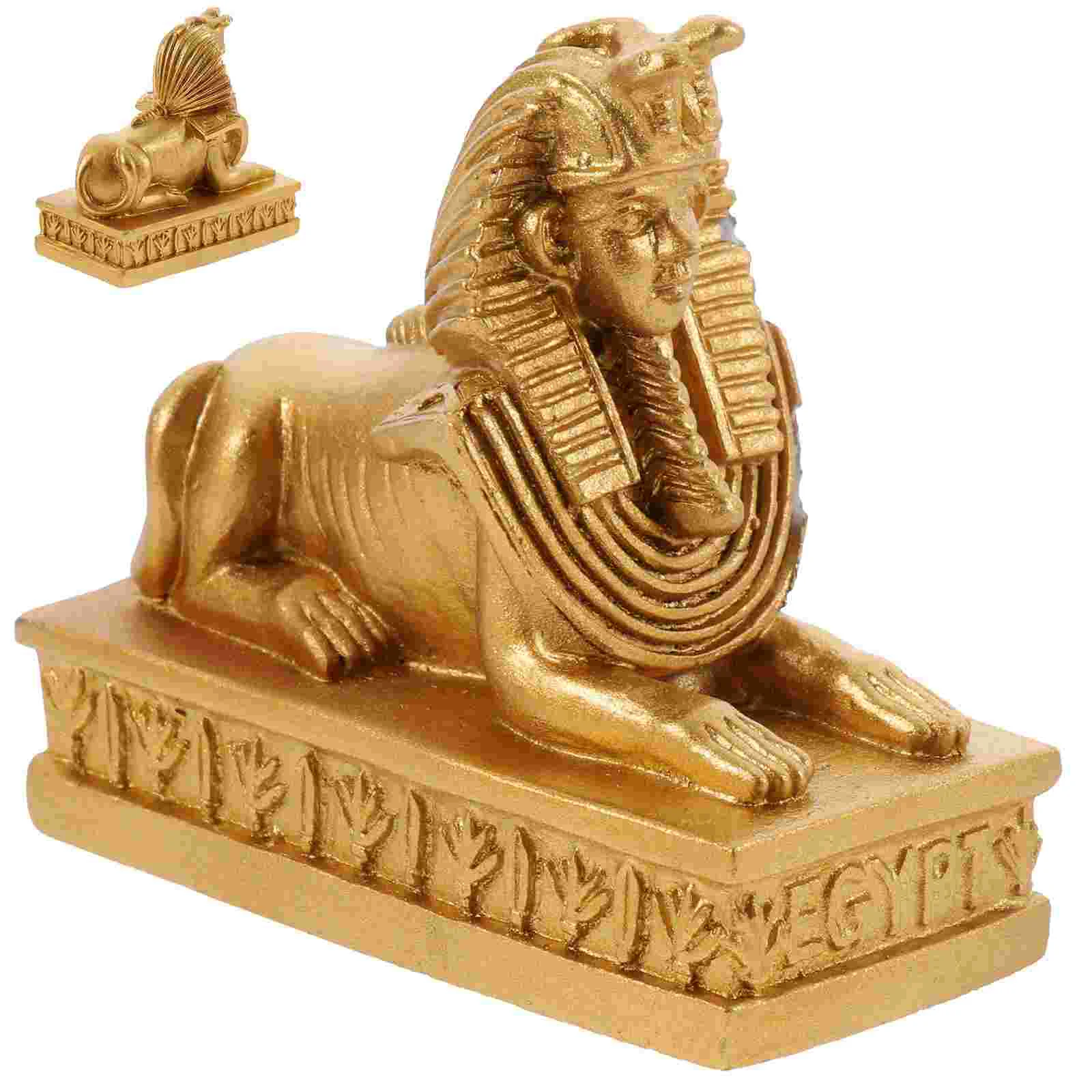 

Resin Sphinx Decoration Figurine Aquarium Landscaping nament Craft Home Decor Egyptian Model Fish Tank UnderwaterAquarium Decor