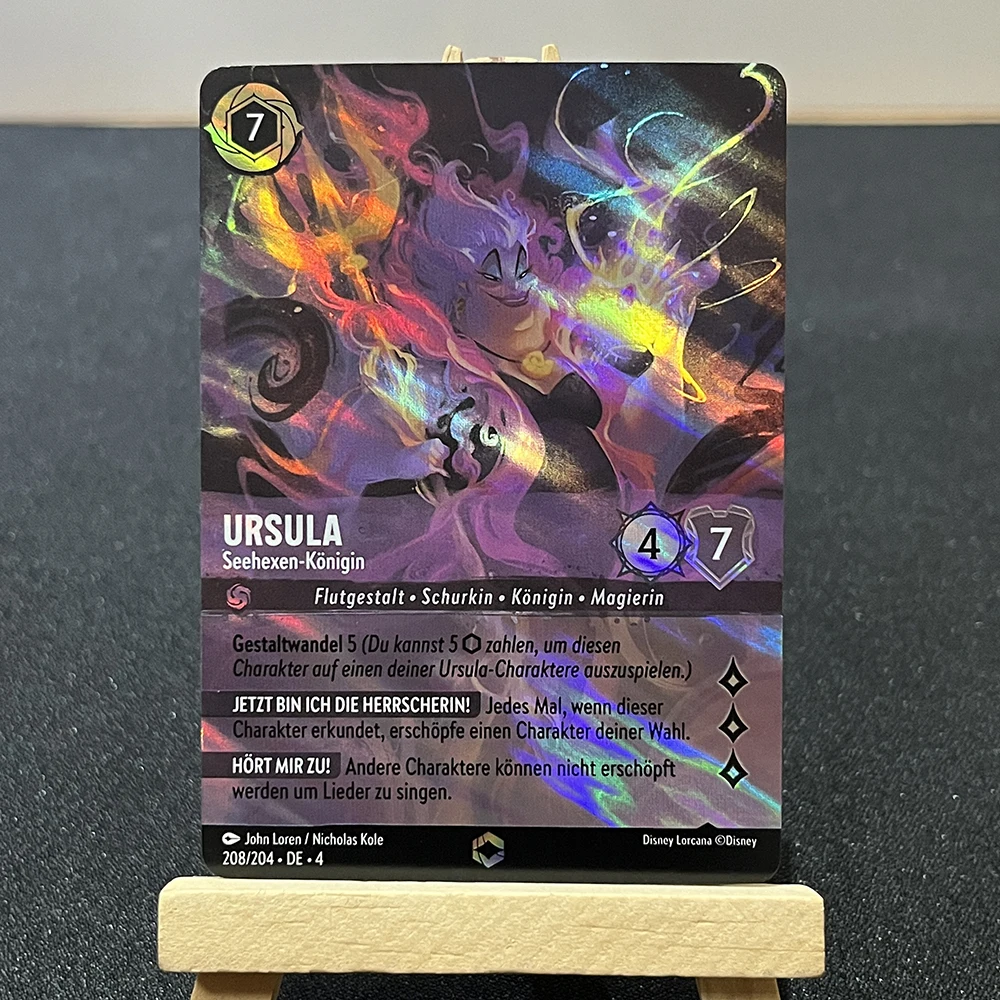 Ursula\'s Return Lorcana Cards  Enchanted Chapter 4 Foil Ursula Diablo Sisu Card Proxy TCG Game Card Germany Game Cards