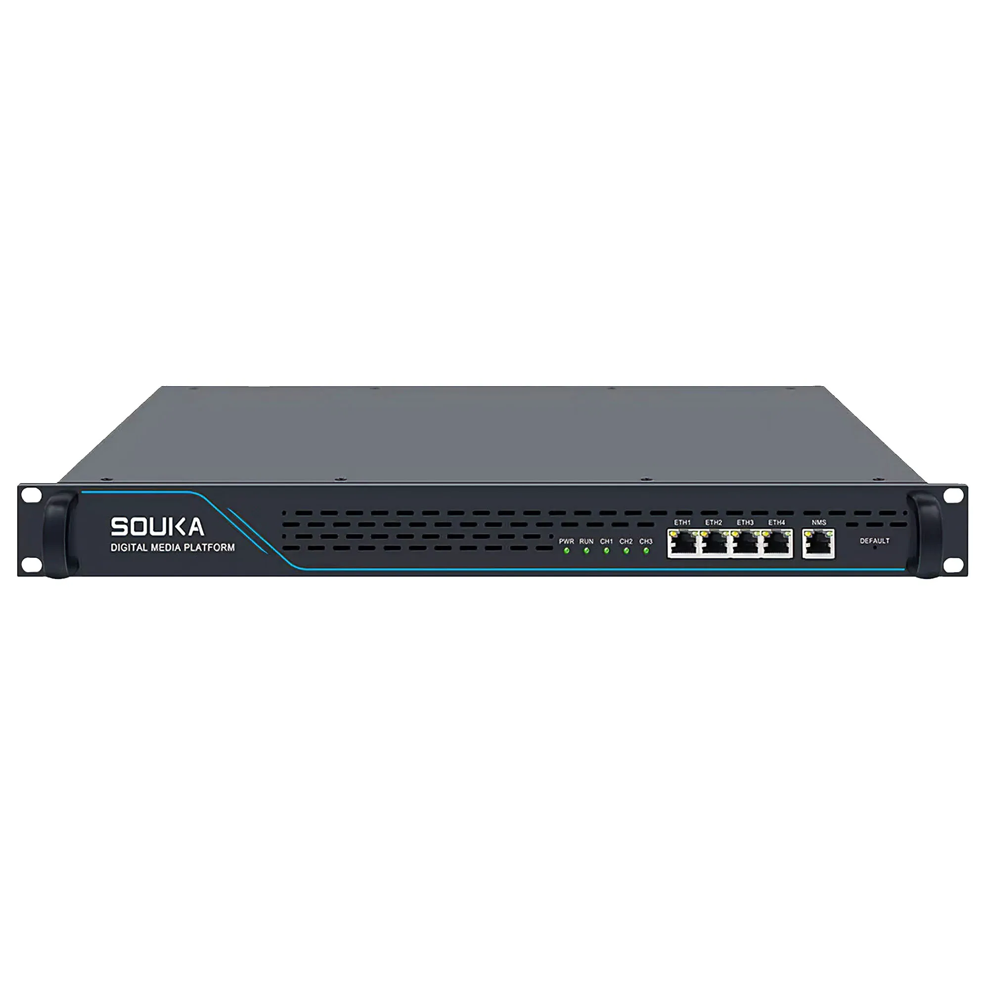 Next Generation Broadcasting System 4-Channel IP to RF Cable Front-End Equipment IP QAM Digital TV DVB-T ATSC DVB-C Modulator