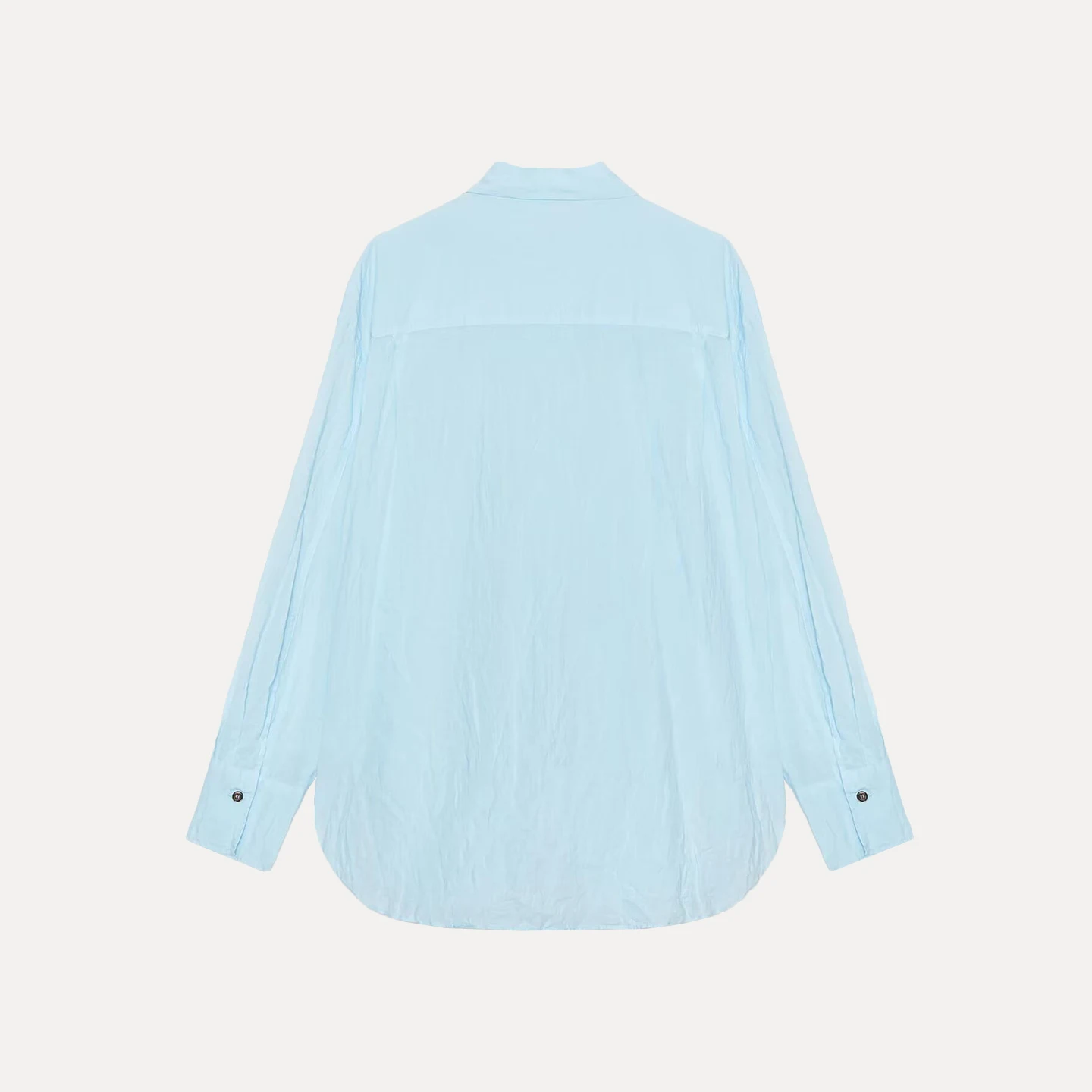 

Z Women's Faion Casual irt 2025 New Sle Collar Long Sve Polyester Fiber Regular Fit Commute Sle