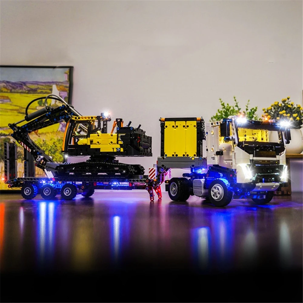 Lighting Set For 42175 FMX Truck EC230 Electric Excavator Not Building Block(Only Led Light Kit)