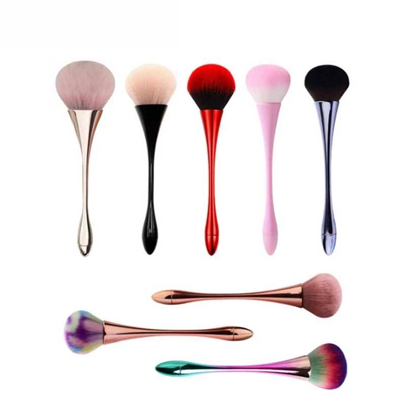 메이크업 브러쉬 Gold Powder Brush Professional Nail Art Make Up Brush Large Cosmetic Face Cont Cosmetic Face Cont Colorete Make Up Tool