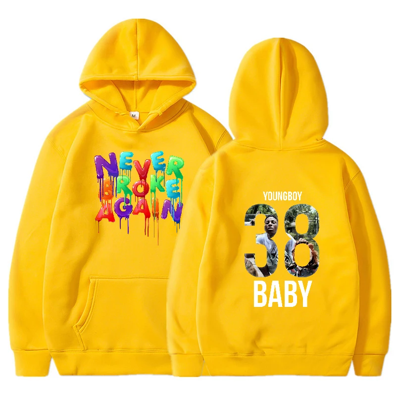 Never Broke Again YoungBoy Hoodies Men Fashion Letter Graphic Printed Sweatshirts Women Cool Casual Harajuku Streetwear Pullover