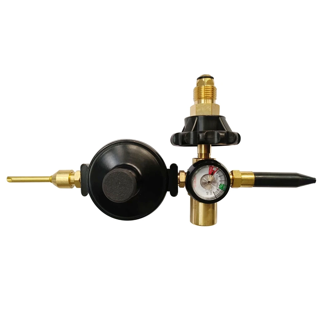 

0-3000PSI Air Flows Inflator Regulator Helium Balloon Filler for CGA580 Tank Valves Helium Balloon Inflator Regulator