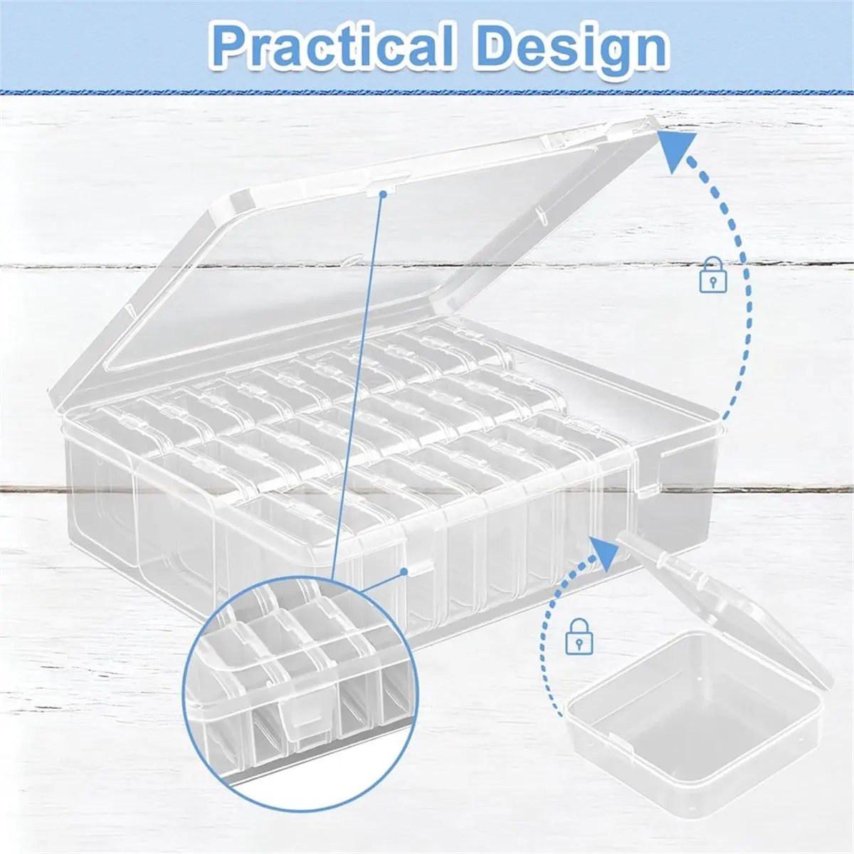 Best of 2026 Bead Organizer Box, 30Pcs Small Beads Organizers, with Classification Tags and Trays, Clay Beads, Screws, Seeds A