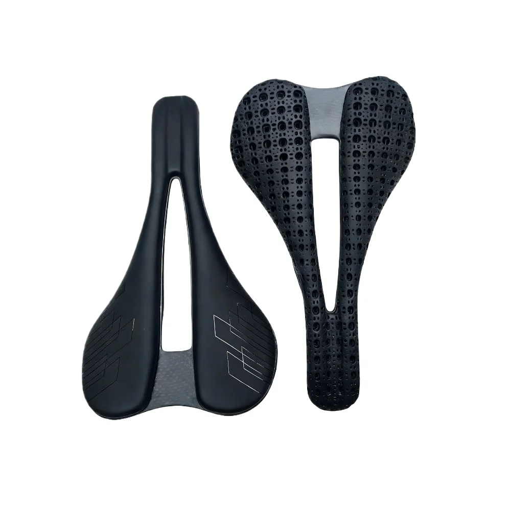 3D Printed Carbon Bike Saddle 140MM EVA Triathlon Road MTB Mountain Gravel Cycling Seat High Comfort Performance Oriented 7x9