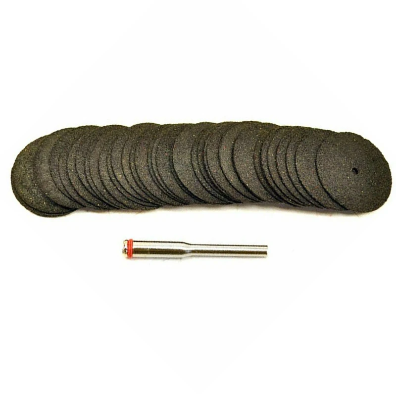 36PCS Resin Cutting Discs Mini Resin Grinding Wheel Saw Blade With Mounting Mandrel For Dremel Rotary Tool