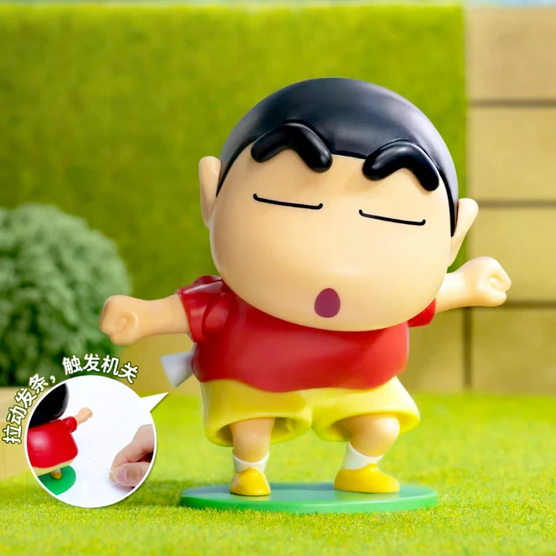 Genuine Crayon Shin-chan Dynamic New Life Series Blind Box Anime Figure Clockwork Movable Doll Girls Valentine\'s Day Gift