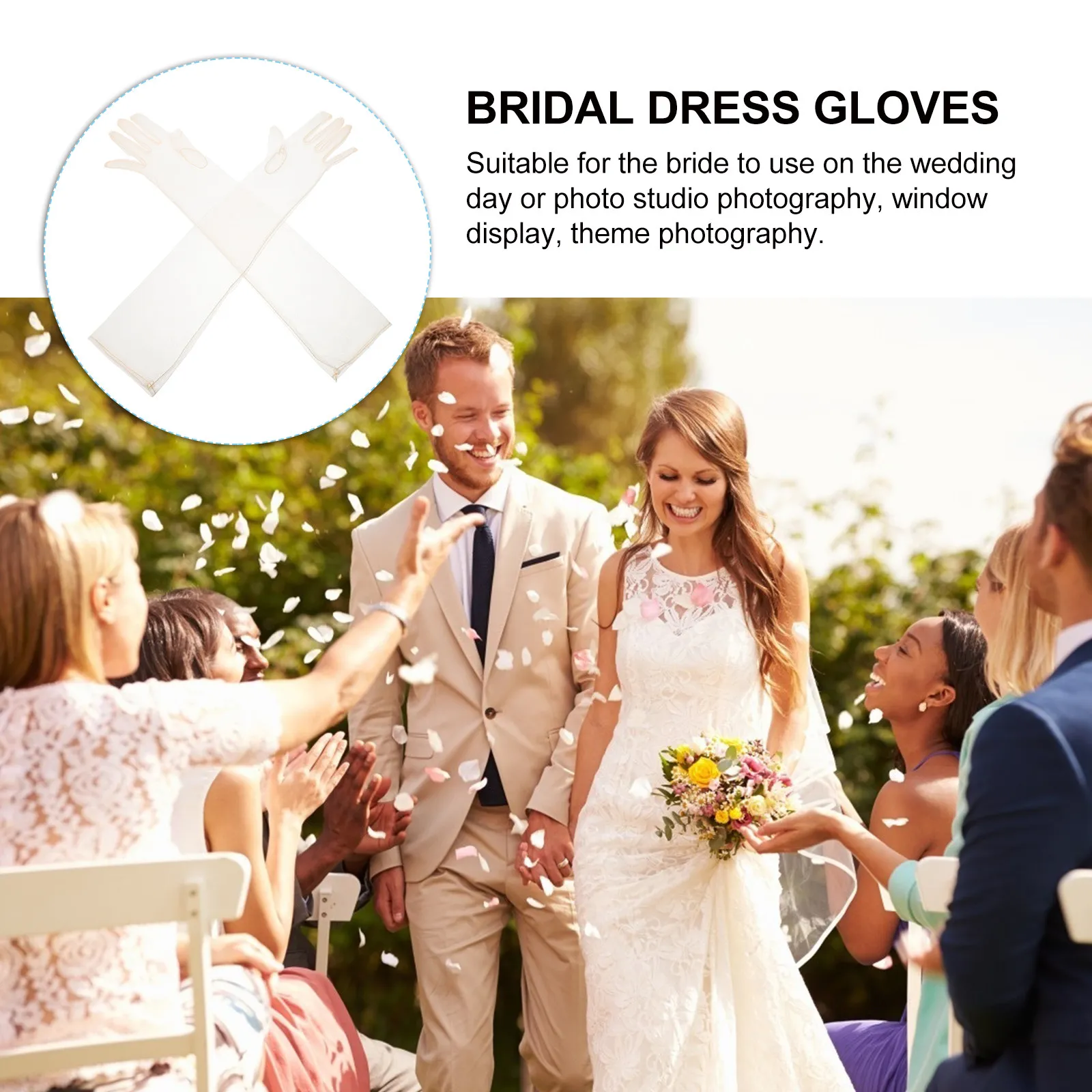 

Бежевые длинные перчатки из тюля, элегантные свадебные, оперные, вечерние перчатки из прозрачной сетки для женщин, винтажные, в стиле 1920-х годов