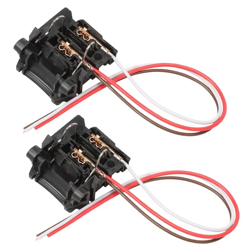 2 Pcs Light Bulb Sockets Fits For Ford Focus MK2 MK3 H7 With Long Cable H7 High Headlight Bulb Socket Plug-A67F