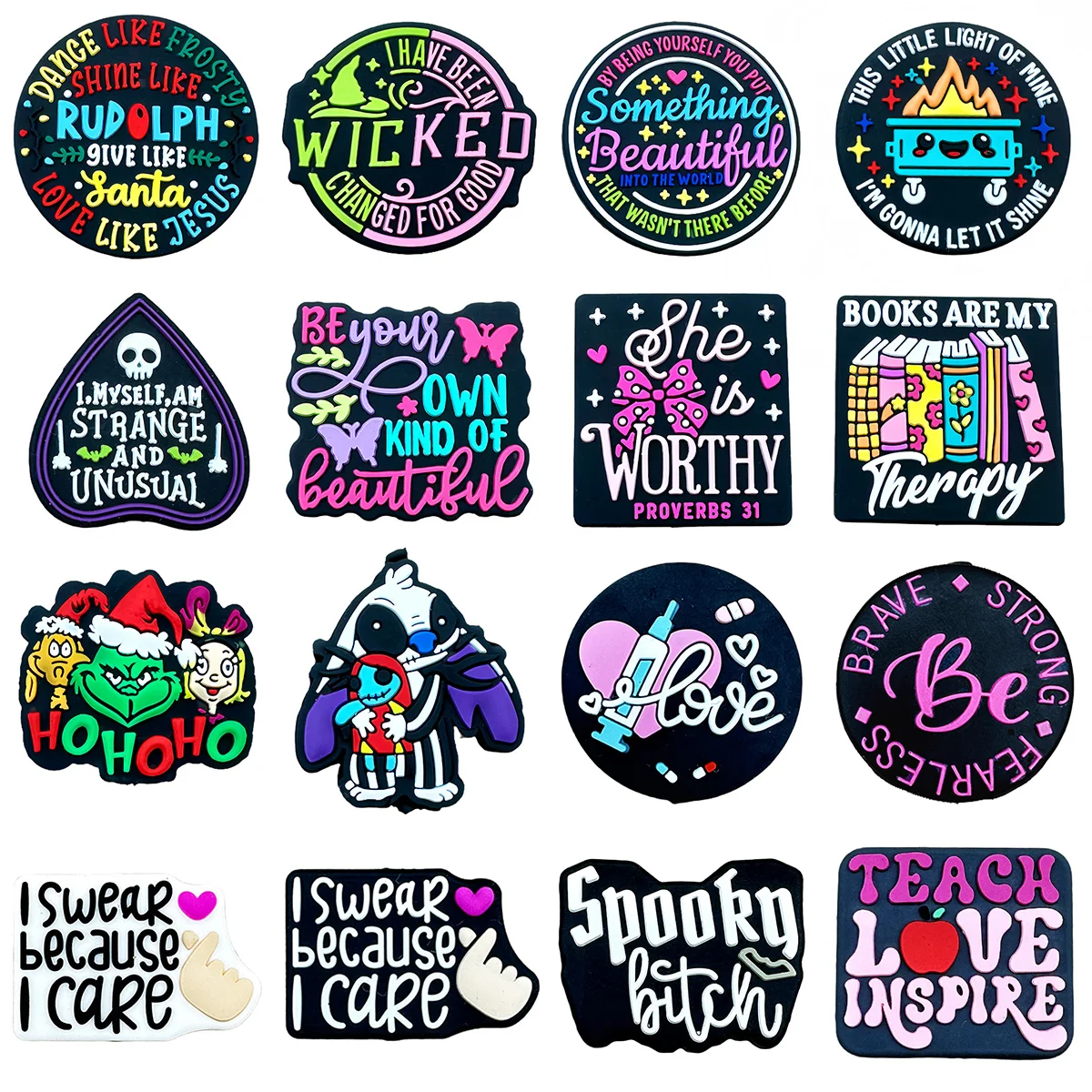 

10PCS Silicone Beads Character Cards Focal Beads Baby DIY String Pen Bead Nipple Chain Jewelry Accessories Kawai Wholesale Gifts