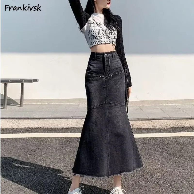 

Skirts Women Fashion Korean Style Daily Simple Spring All-match Popular Cozy Streetwar Holiday Cozy Charming Youthful Students