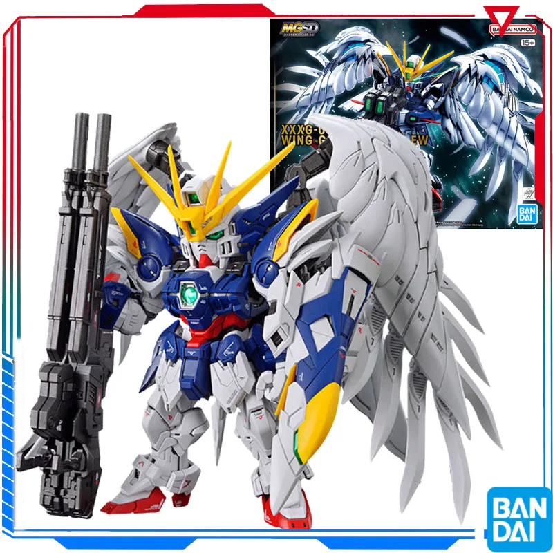 

Bandai Original GUNDAM MGSD GUNDAM XXXG-00WO WING GUNDAM ZERO EW Anime Action Figures Model PVC Collectible Model Gift for Boy