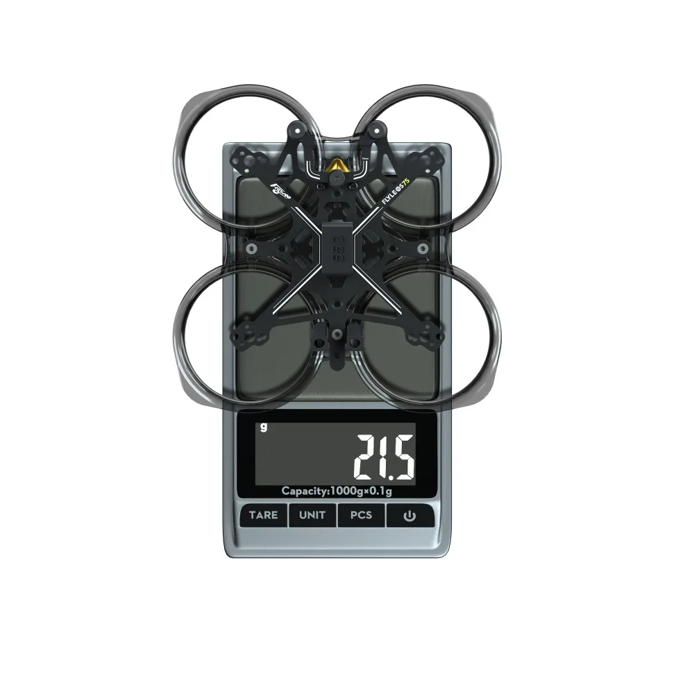 Flywoo FlyLens 75 1,6 inch FPV Drone Frame Kit voor O3 Lite O4 O4 Pro, koolstofvezel RC Quadcopter DIY-bouwonderdelen met hardware