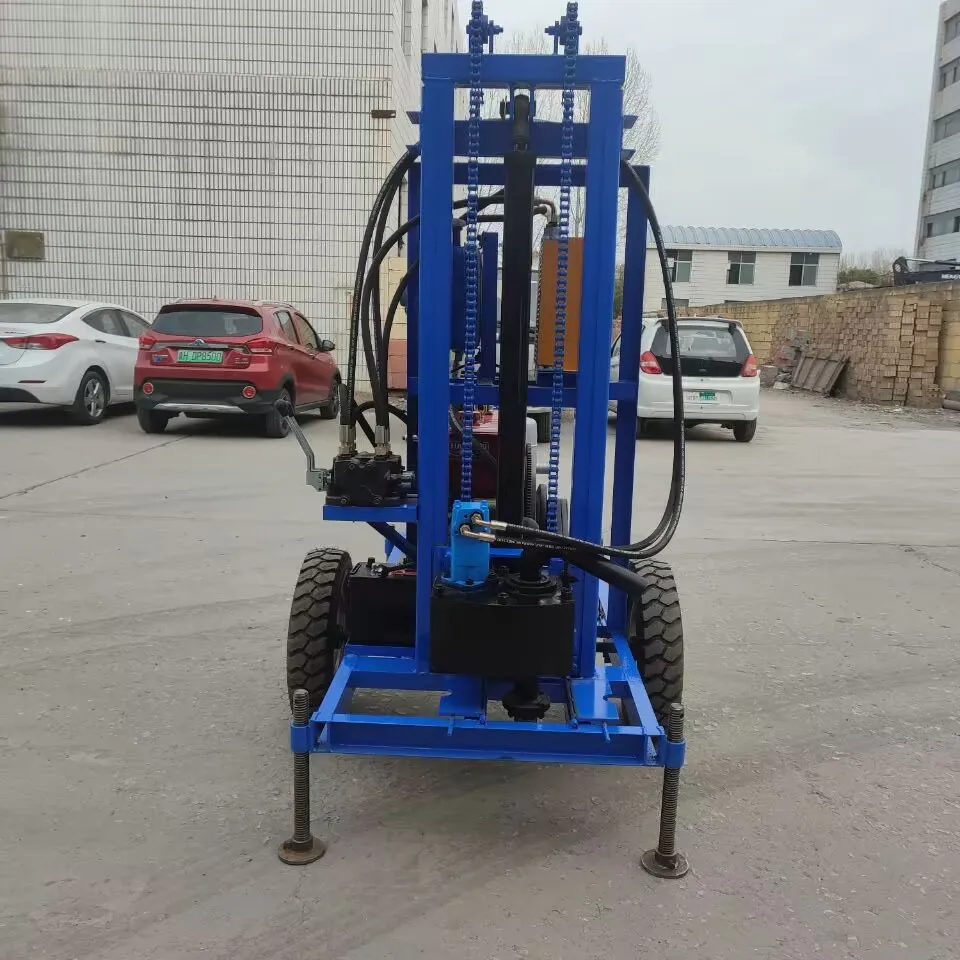 カスタマイズ可能な農業灌漑用180m深度油圧式22馬力ディーゼル回転式水井戸掘削機