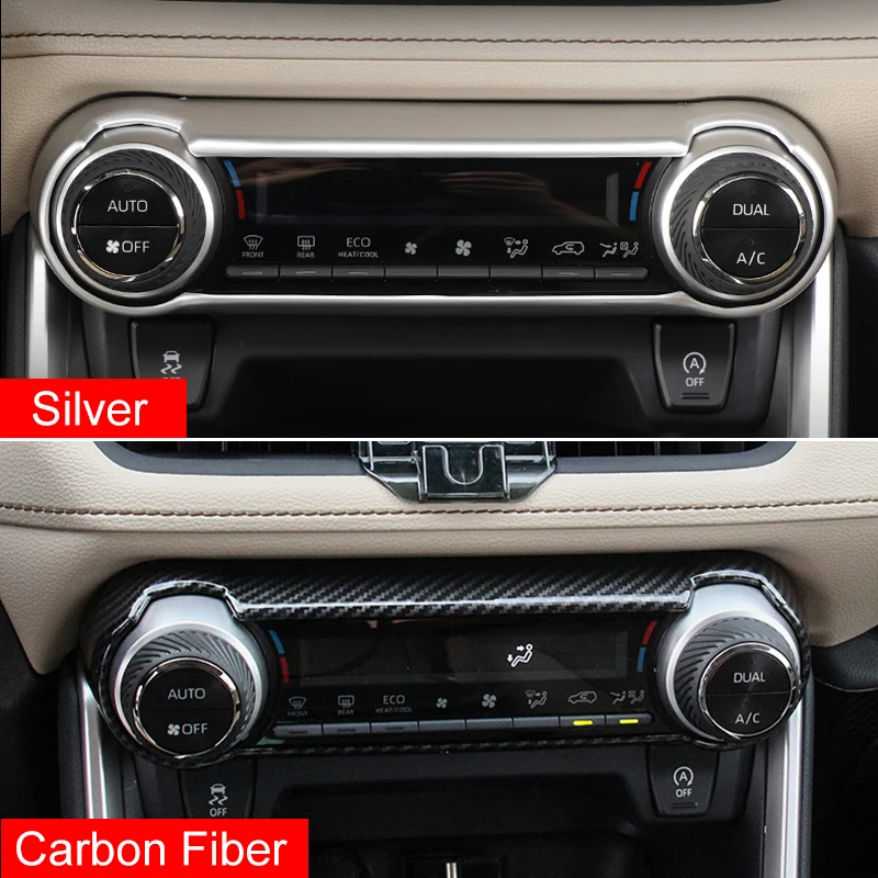 For Toyota RAV4 XA50 Hybrid 2019 2020 2021 2022 2023 2024 2025 Car Air Conditioning Knobs Control Panel Button Cover Sticker - view 4
