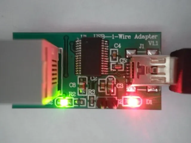 Programador universal de 1 cable (DS9097 / DS9490) Programador DS2502