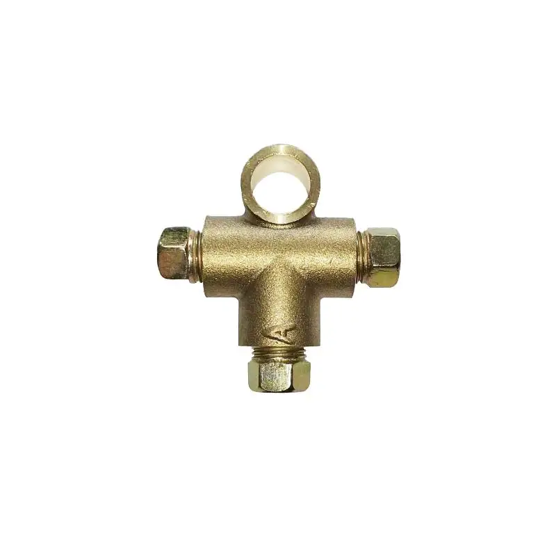 3 WAY Tee Piece M10 Pipe Connector 3/16 Inch Brake Clutch System Fitting Automotive Hydraulic Line Repair Tool