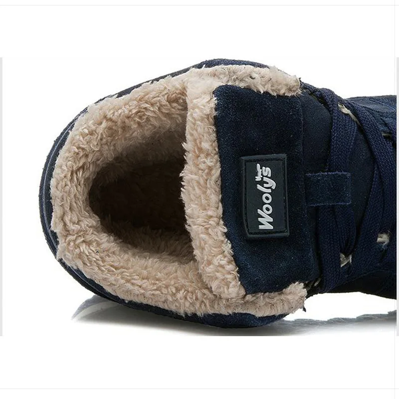 Men Boots Winter Shoes Man Footwear Warm Fur Snow Boots Ankle Botas Hombre Winter Boots for Plus Size Men Plush Winter Sneakers