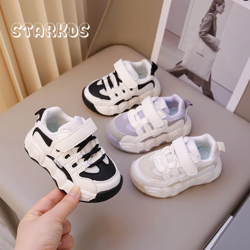 Baby Child Mesh Sneakers 2024 Summer New Soft Sole Breathable Net Tennis Boys Girls Brand Design Sport Shoes with Hook & Loop