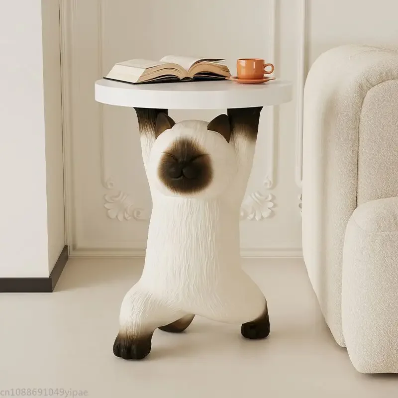 Siamese Cat Living Room Decoration TV Cabinet Sofa Tea Table Bedroom Nightstand Housewarming Gift Home Furniture