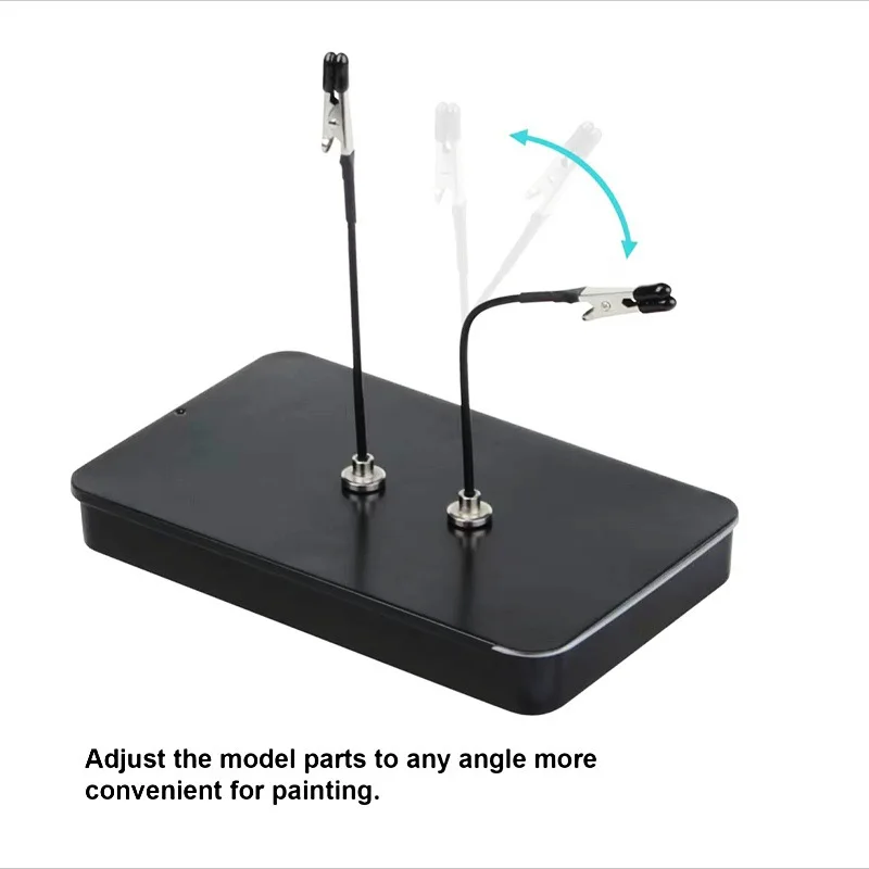 Soldering Third Hand with Strong Magnetic Base Flexible Arms PCB Holder for Electronics Repair – Alligator Clip Welding Tool