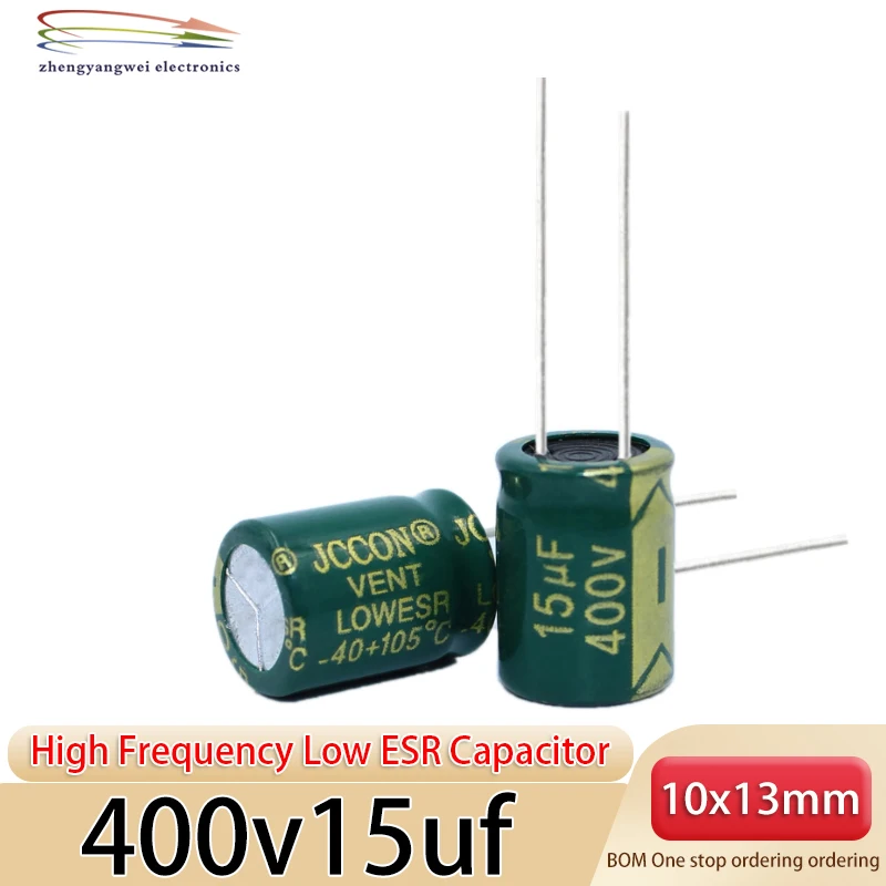 10X13 6.3v1500uf 35v330uf 35v470uf 50v220uf 10PCS 400v10uf 400v15uf สูงความถี่ความต้านทานต่ําCapacitor