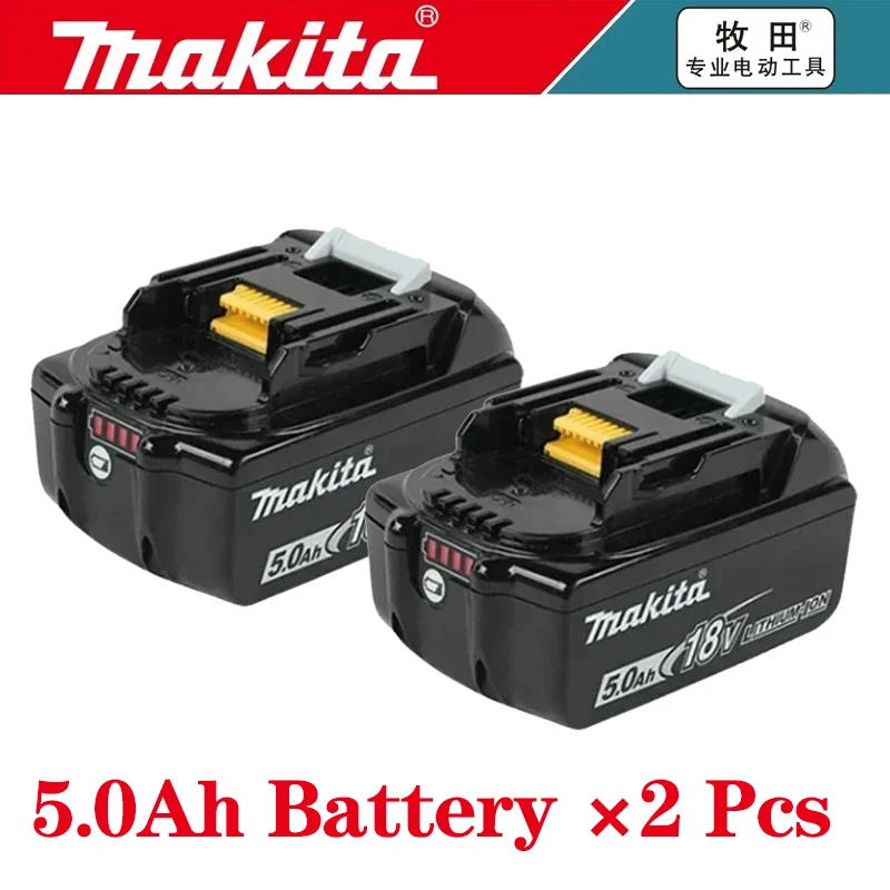 5Ah 6Ah 100% Originele Makita 18V Batterij BL1820B Oplaadbare Lithium-Ion Batterij voor Makita 18V Elektrisch Gereedschap Vervang de batterij