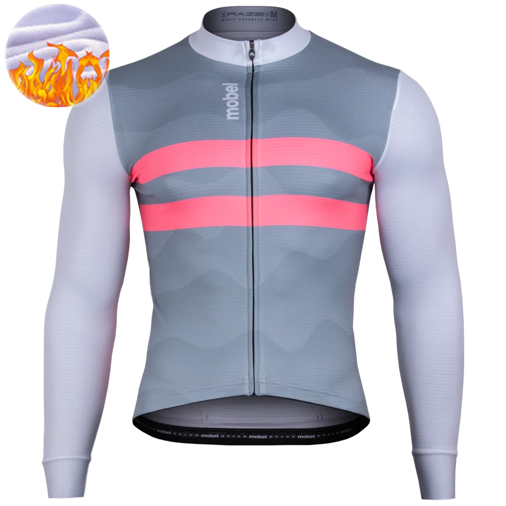 

2024 Winter Cycling Jackets Men Fashion Warmer Sportswear Ropa Ciclismo Thermal Fleece Bike Maillot Pro Team racing Jersey