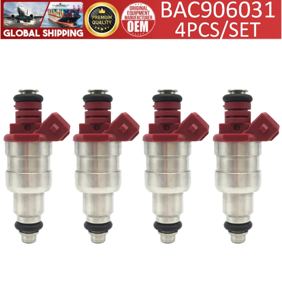 4 Inyectores de Combustible BAC906031 para VW Golf III 1H1 1.8L de 1991-1997