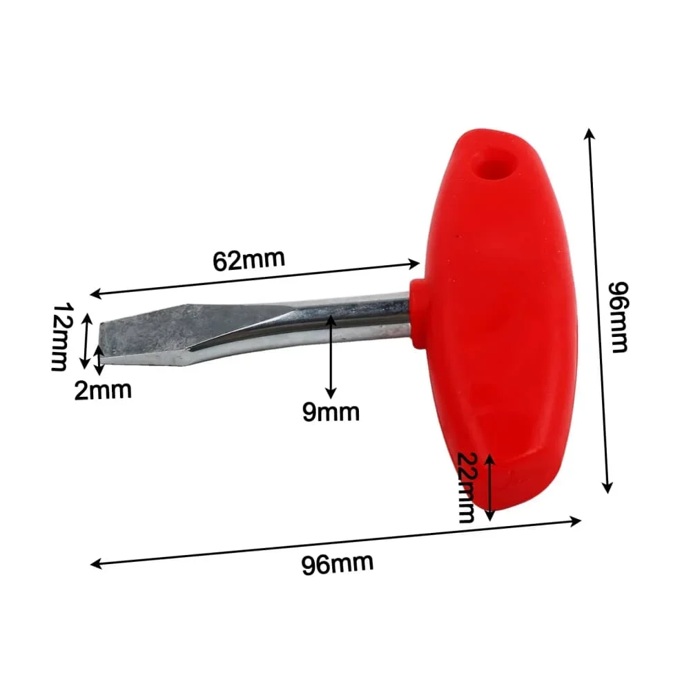 Durables T Handle Flat Head Screwdriver For Camera Tripods And For Quick Release Plates With Reliable Carbon Steel