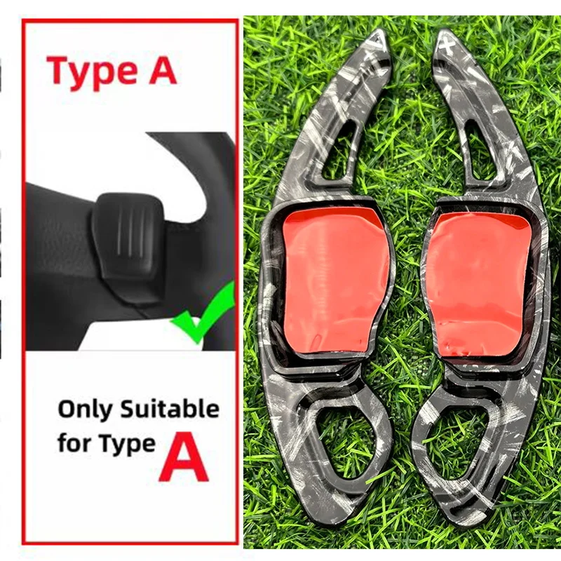 For Volkswagen Golf 5 Golf 6 Jetta Passat Polo Scirocco Accessories Carbon Fiber Steering Wheel Paddle Shifter DSG Extension view 4