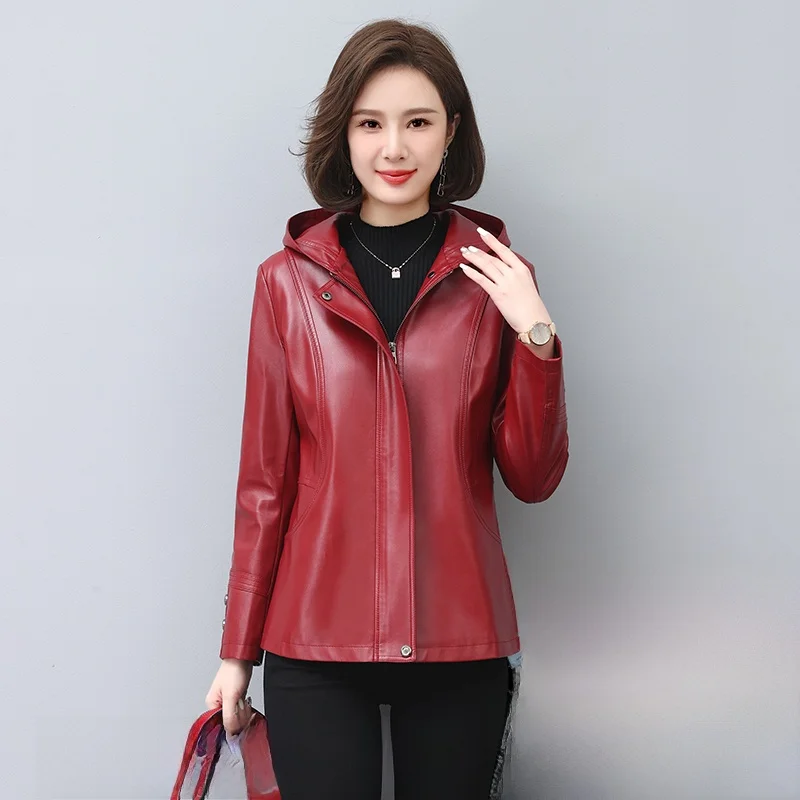 Haining Echt Leren Jaet Dames Casual Slim Fit Schapenvachtjas Grote Maat Bovenkleding Lente Herfst Nieuw Sle