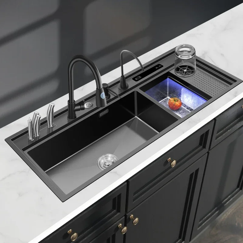 

Ultrasonic sink Dishwasher Multifunctional intelligent washer Kitchen integrated 304 stainless steel vegetable pool