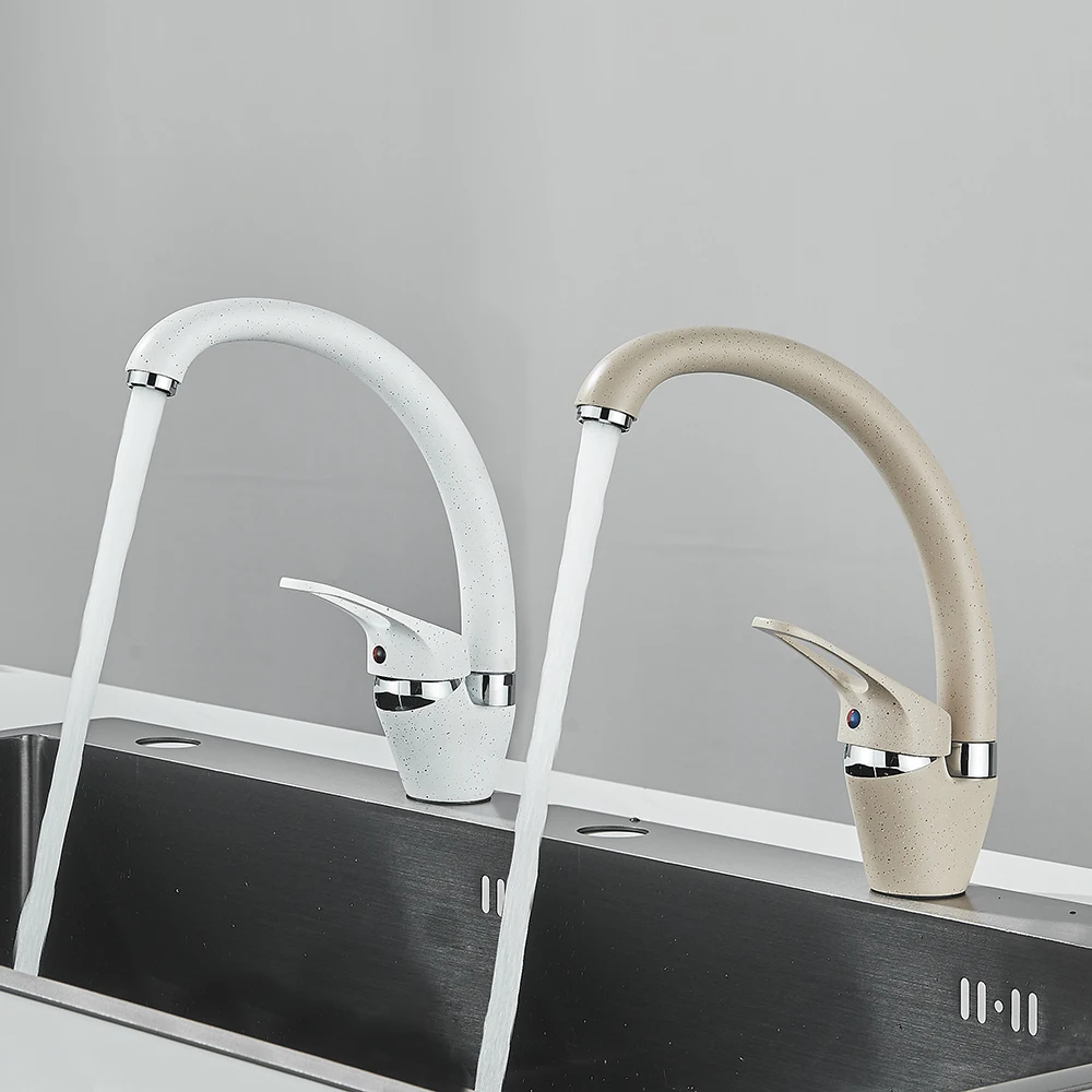 Senlesen Kitchen Sink Faucet Brass Single Handle Hot Cold Water Mixer Tap Sprayer Nozzle Mounted Para Kitchen Faucets