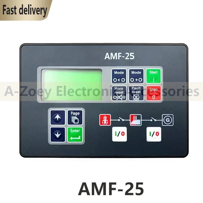 New Original AMF20 AMF-25 Genset Controller Self-Start Control Screen For Diesel Generator DC 8-35V