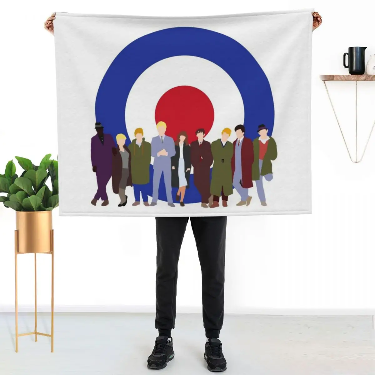Quadrophenia mod target Throw Blanket Sofa Quilt Bed Bed Fashionable Quilt Beautifuls Soft Plush Plaid Blankets
