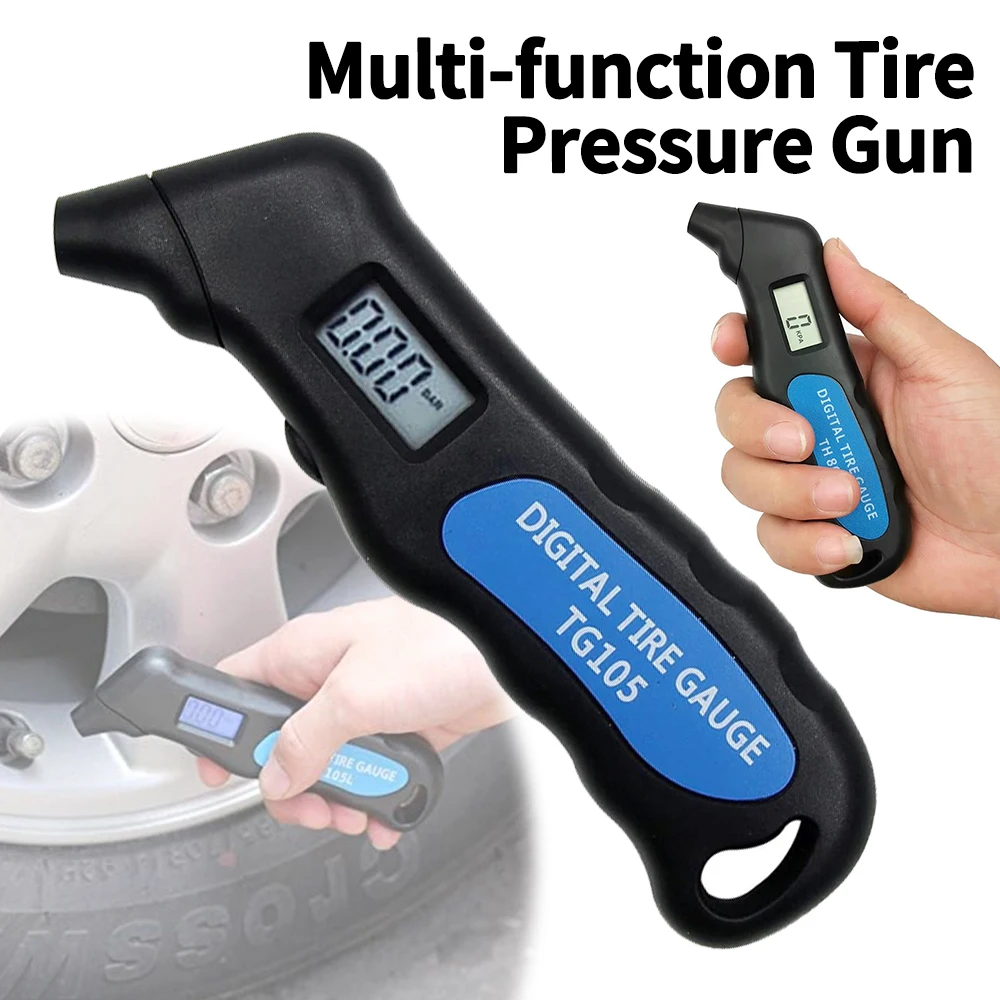 TG105 Digital Car Tire Air Pressure Gauge Meter High-precision Tester for Motor Bike Tyre LCD Display Manometer Auto Barometers