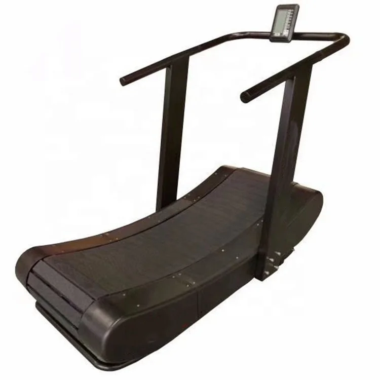 Commercial gym fitness custom logo curved manual treadmill athletic treadmill woodway running machine mechanical treadmill