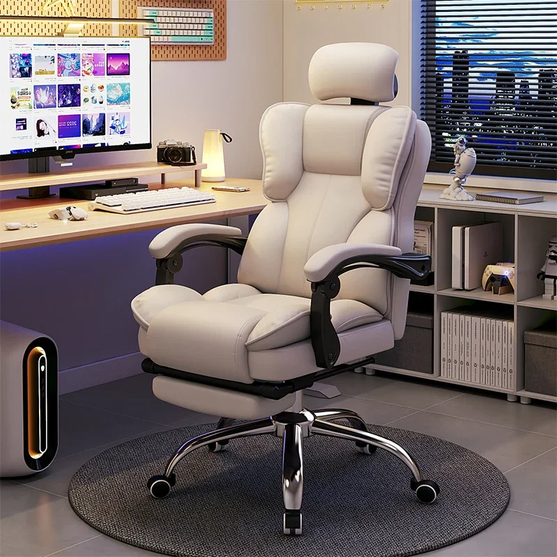 Recliner Office Chair Mobile Ergonomic Lounge Luxury Floor Arm Designer Office Chair White Cadeira Ergonomica Furniture