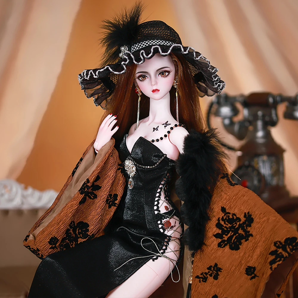 

DBS BJD Dream Fairy 1/3 doll name ROSE mechanical body joint with makeup body high quality 62CM custom gift SD