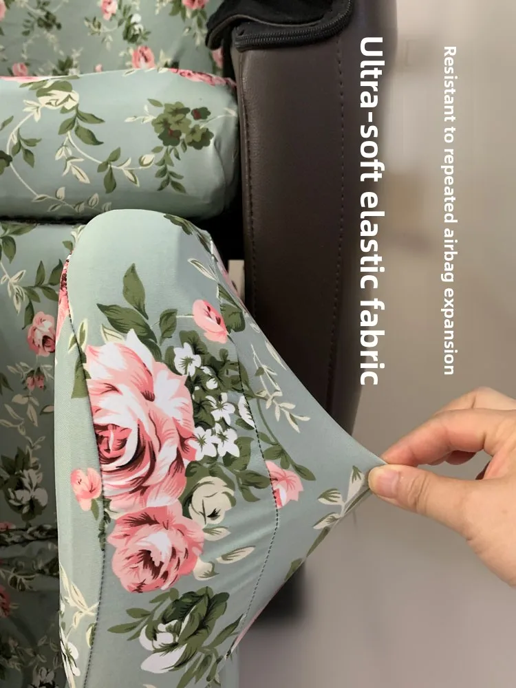 Massage Chair Dust Cover Protector Skin Friendly Milk Silk Fabric Home Use Simple Style Cool Sensation Geometric Pat...