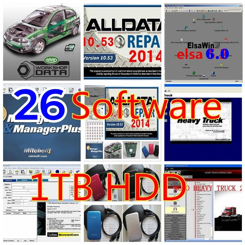 

Alldata 10.53 2015 Mit-chell Ondemand Mit-chell Ultramate ATSG Data 26 in 1TB hdd Car Repair Software