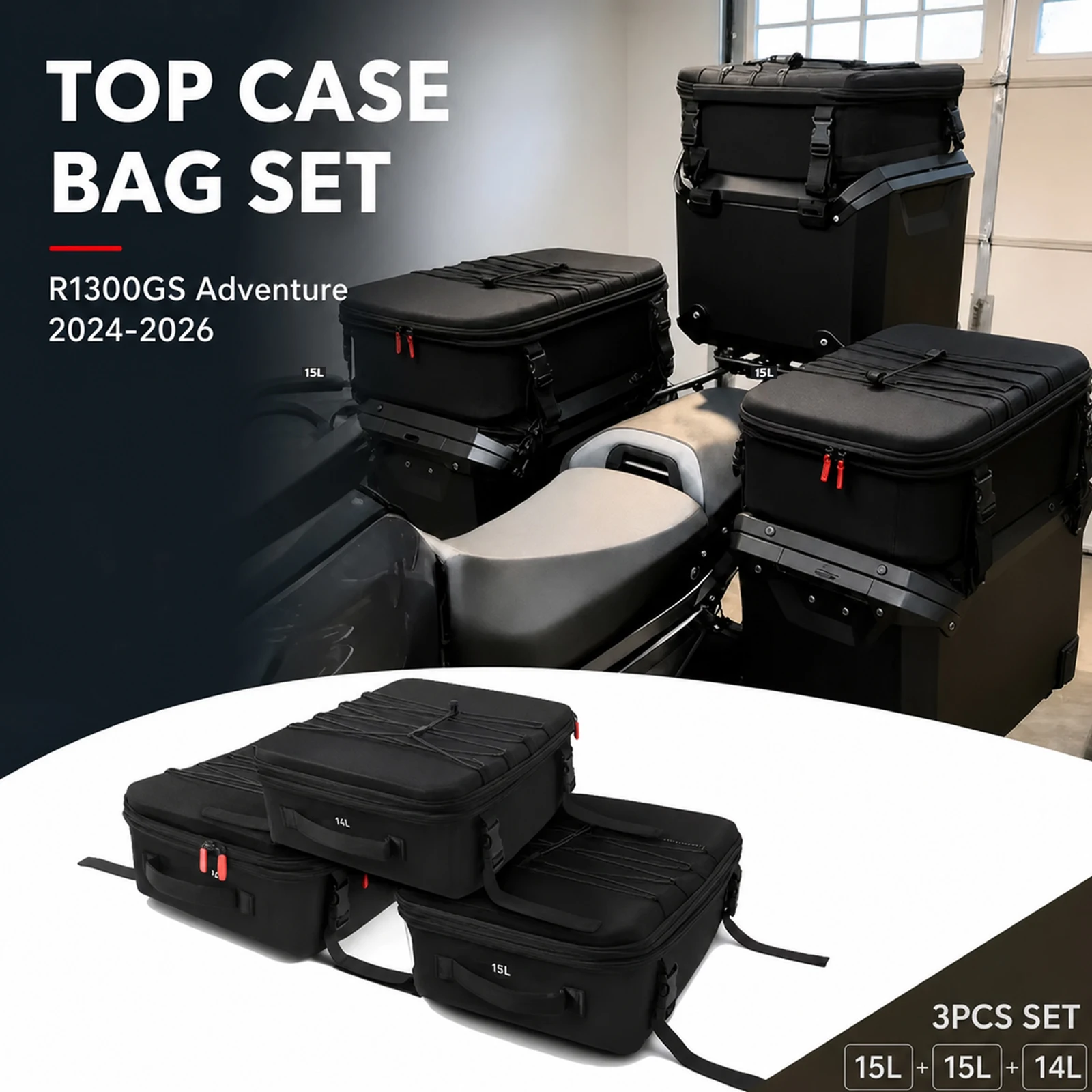 Motorcycle Accessories Luggage Bags Additional Bags For BMW GS 1300 R 1300 GS Adventure 2024 2025 2026 R1300GS ADV Top Pack